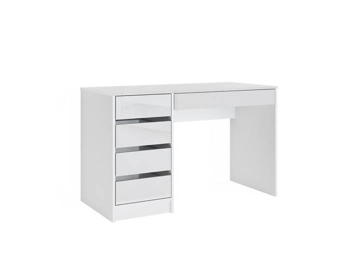 Vicco Schreibtisch Sherry Weiß 55 x 120 cm mit Schubladen, Holzwerkstoff, Rechteckig,Rechteckig, 55x75x120 cm, Büromöbel, Schreibtische, Bürotische