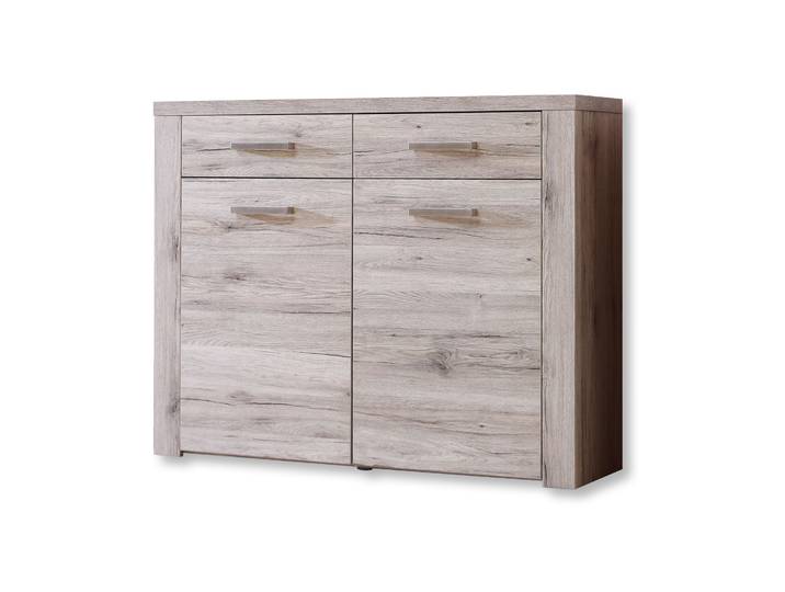 Schuhschrank - Sandeiche - 116 cm breit