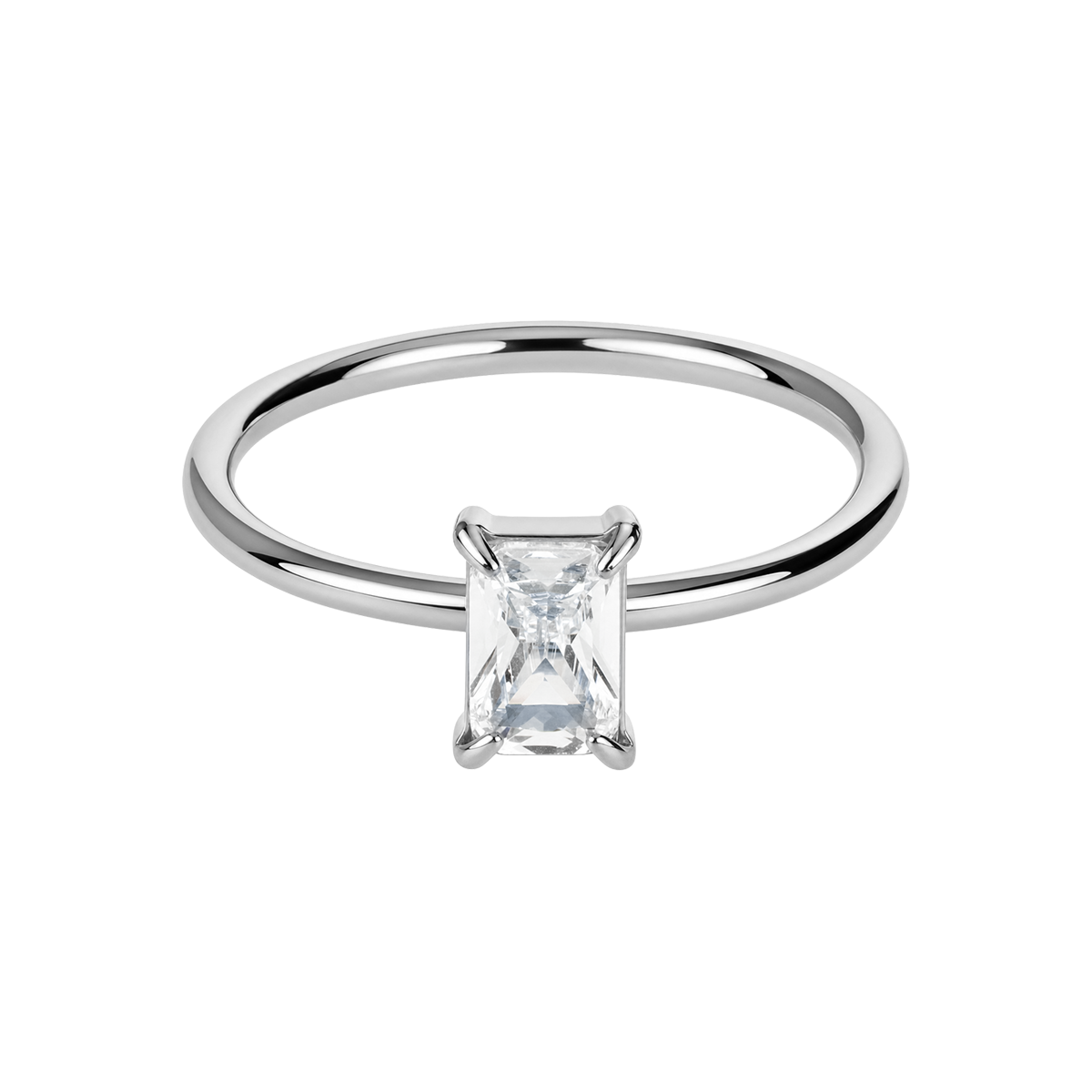 Jacques Lemans Ring Edelstahl mit Zirkonia