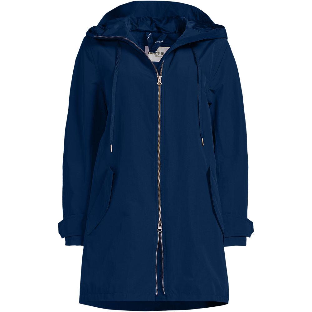 Squall Regenjacke in A-Linie für Damen in Plus-Größe, Damen, size: plus, Blau, Nylon, by Lands' End