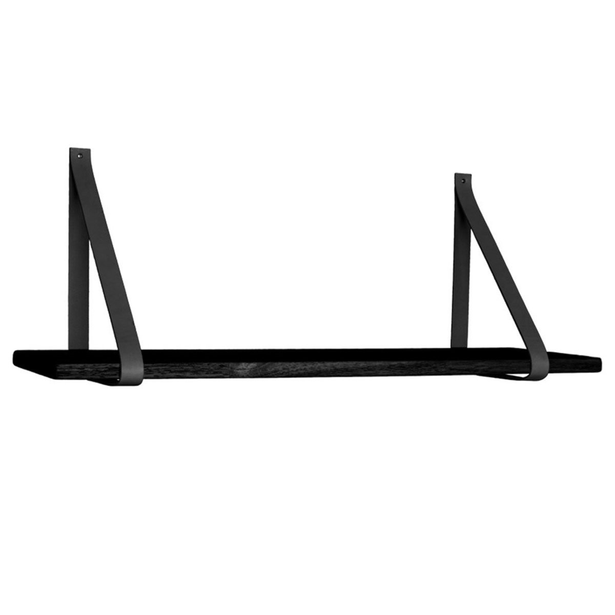 Sigurd Wandplank Zwart B: 120 cm, D: 20 cm