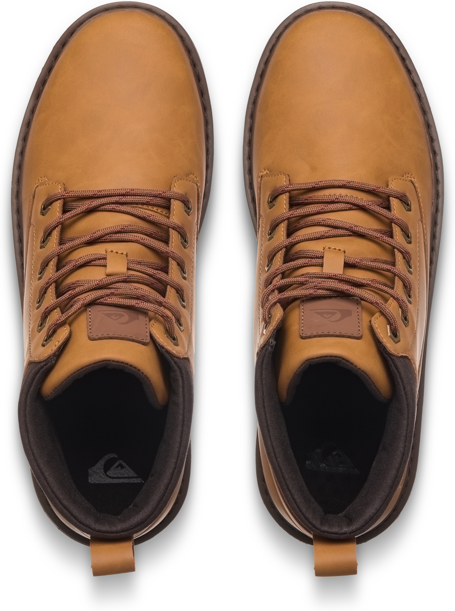 Schnürboots QUIKSILVER "MISSION", Herren, Gr. 45, atmungsaktiv, braun (mustard), Synthetik, Textil, Schuhe Schnürboots, Winterschuhe, Winterboots, Schnürstiefel, Winterstiefel mustard 45, atmungsaktiv