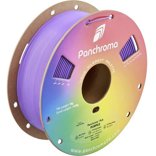 Polymaker CA19010 Panchroma Filament PLA Highspeed Filament 1.75mm 1000g Purple, Lila 1St.