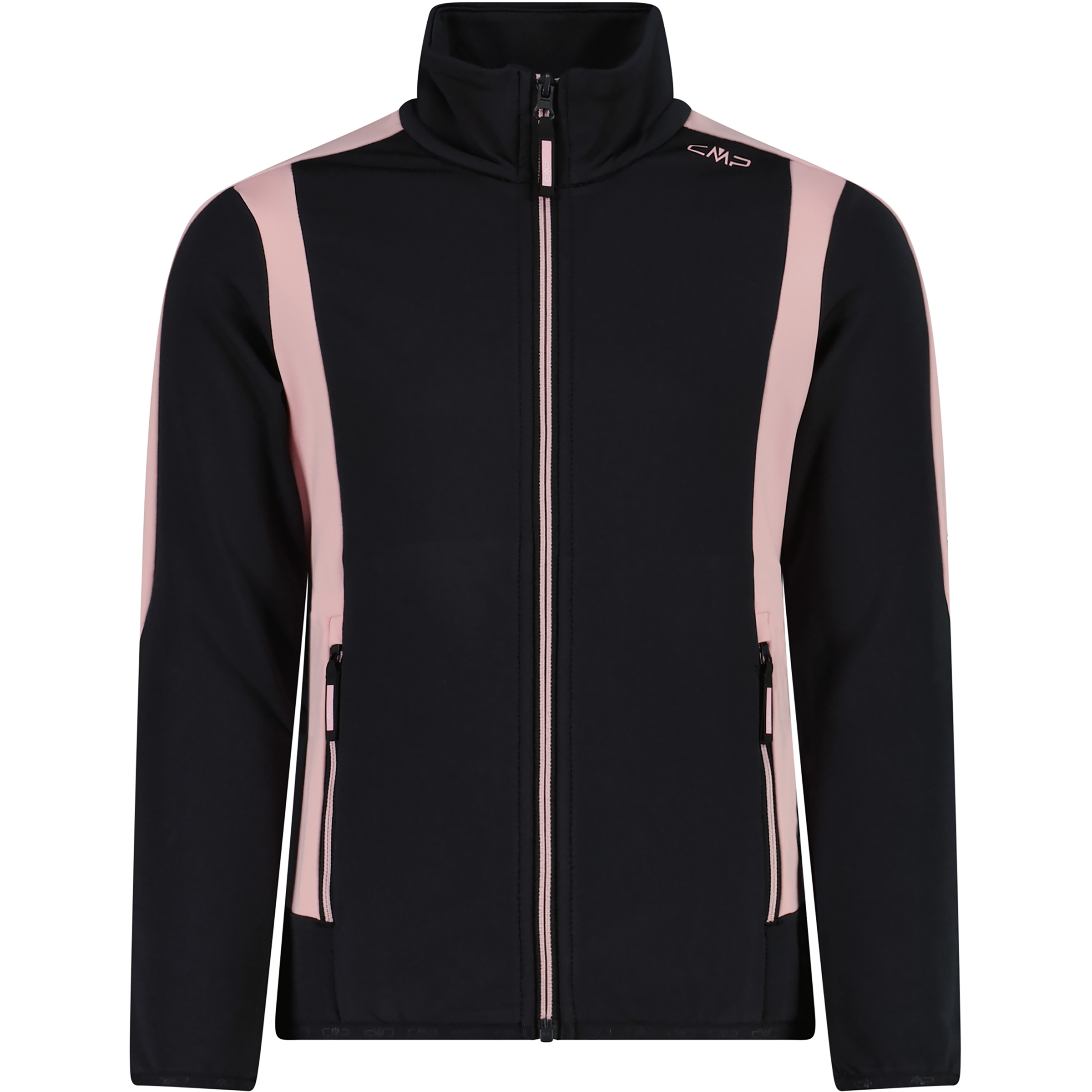 CMP Kinder Fleecejacke schwarz Größe 110 Trekking Elastisch
