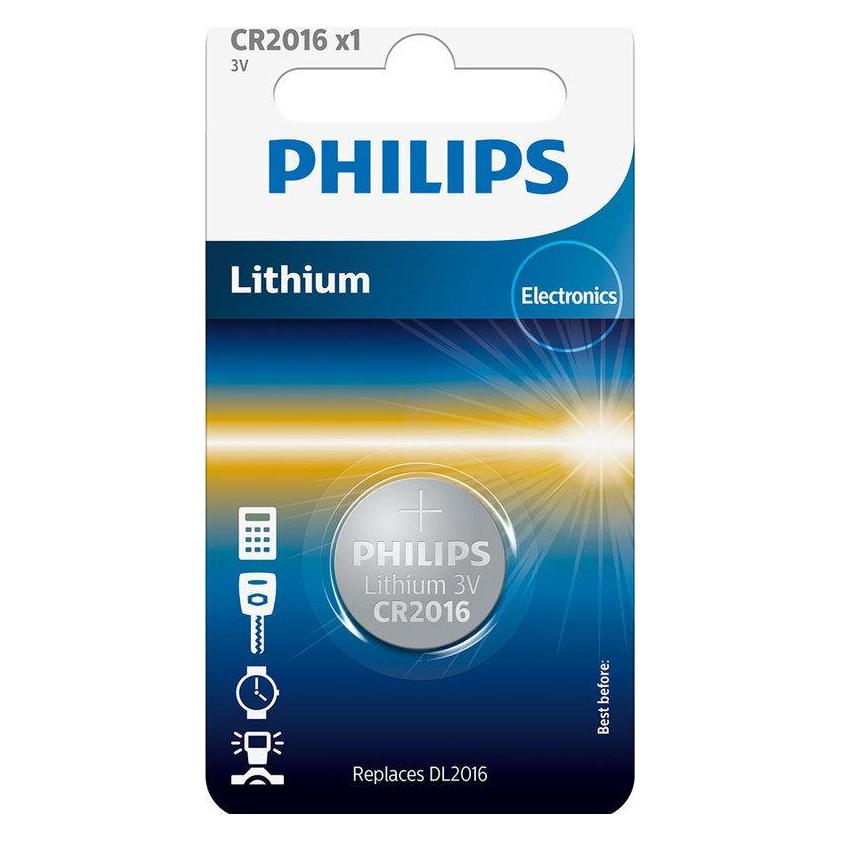 Philips Lithium CR2016 (1 Stk., CR2016, 75 mAh) (PHIL-CR2016/01B)