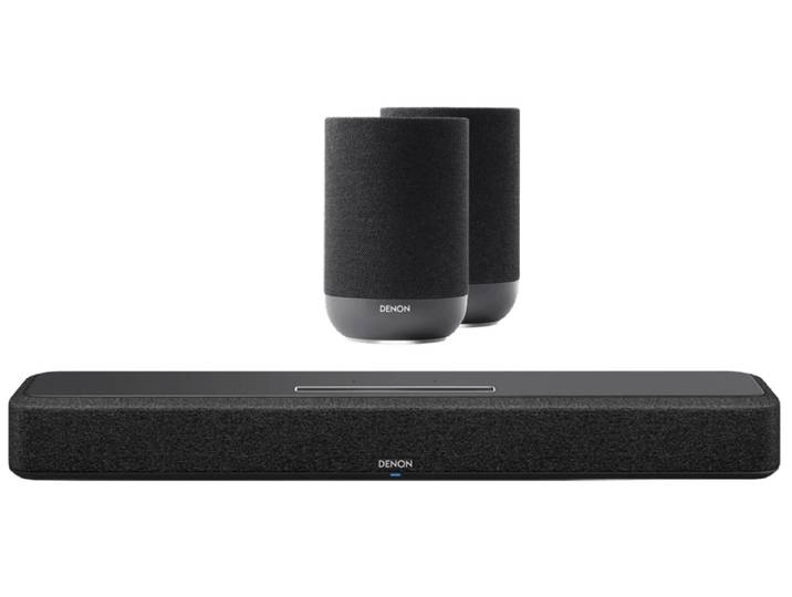 Denon Home Soundbar 550 + Denon Home 200 Zwart (2x)