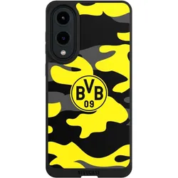 Nivocase Handyhülle für Samsung Galaxy S25 Edge Hülle NIVOpure Case Schwarz BVB Borussia Dortmund (Samsung Galaxy S25 Edge), Smartphone Hülle, Schwarz