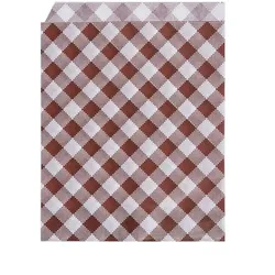 Papierbeutel Karo 19 x 14 cm für Burger/Kebap