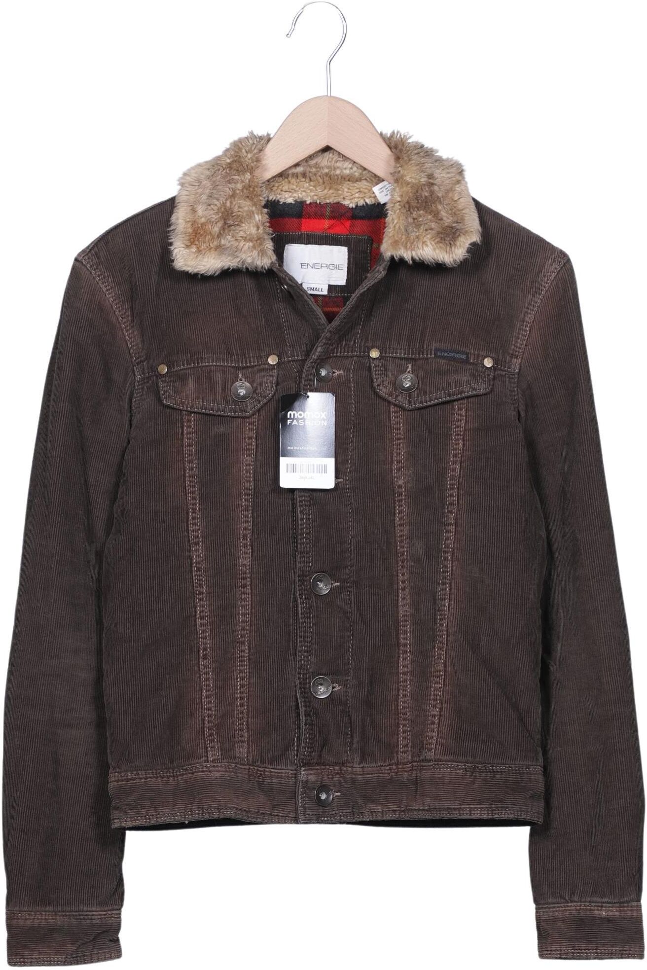 Energie Herren Jacke, Braun, Gr. S, Baumwolle - Second Hand