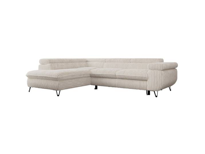 ECKSOFA PEDRO L Beige Cord - Links Seite
