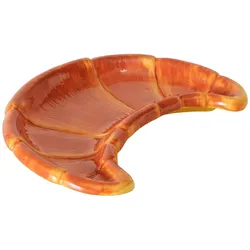 Boltze Servierplatte Croissant, 19 x 14,5 x 2,7 cm, braun
