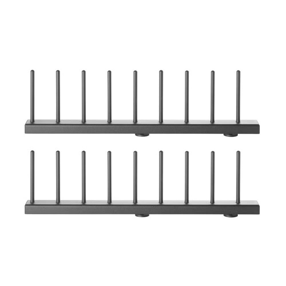 String bordenrek zwart, 30 cm, 2-pack