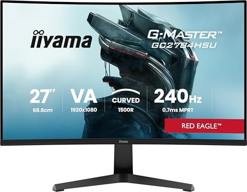iiyama G-Master GC2784HSU-B1 Curved Gaming Monitor 27 inch 240Hz 0,7ms Full HD