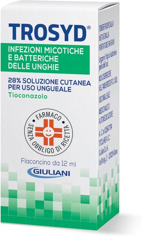 GIULIANI SpA Trosyd 28%, Soluzione Cutanea Uso Ungueale, 12 ml