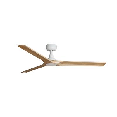 faro barcelona HEYWOOD L DC-Ventilator in Weiß/hellem Holz