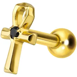Titan Ohrpiercing mit Innengewinde ANKH