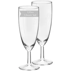 SEKTGLÄSER GEEICHT Royalty transparent 0,1 l 120er Set