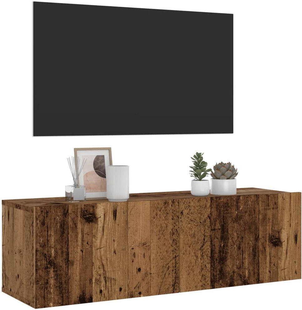 17 Stories Angeleen TV Stand Old Wood 100cm