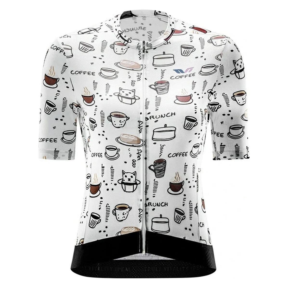 Rockbros 15110005005 Damen-Radtrikot Kurzarm Grösse L - Weiss (L) (ROCKBROS)