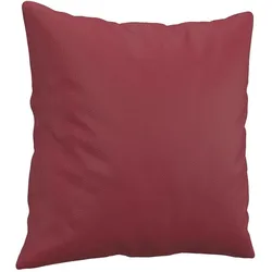 vidaXL, Sofa + Bettsofa, Sofagarnitur Kissen Sessel Sofa Couch Designsofa 2tlg. Weinrot Kunstleder (2-Sitzer)