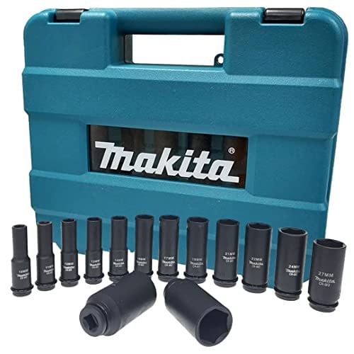 Makita B-52308 14-delige 1/2 inch krachtdoppenset in koffer