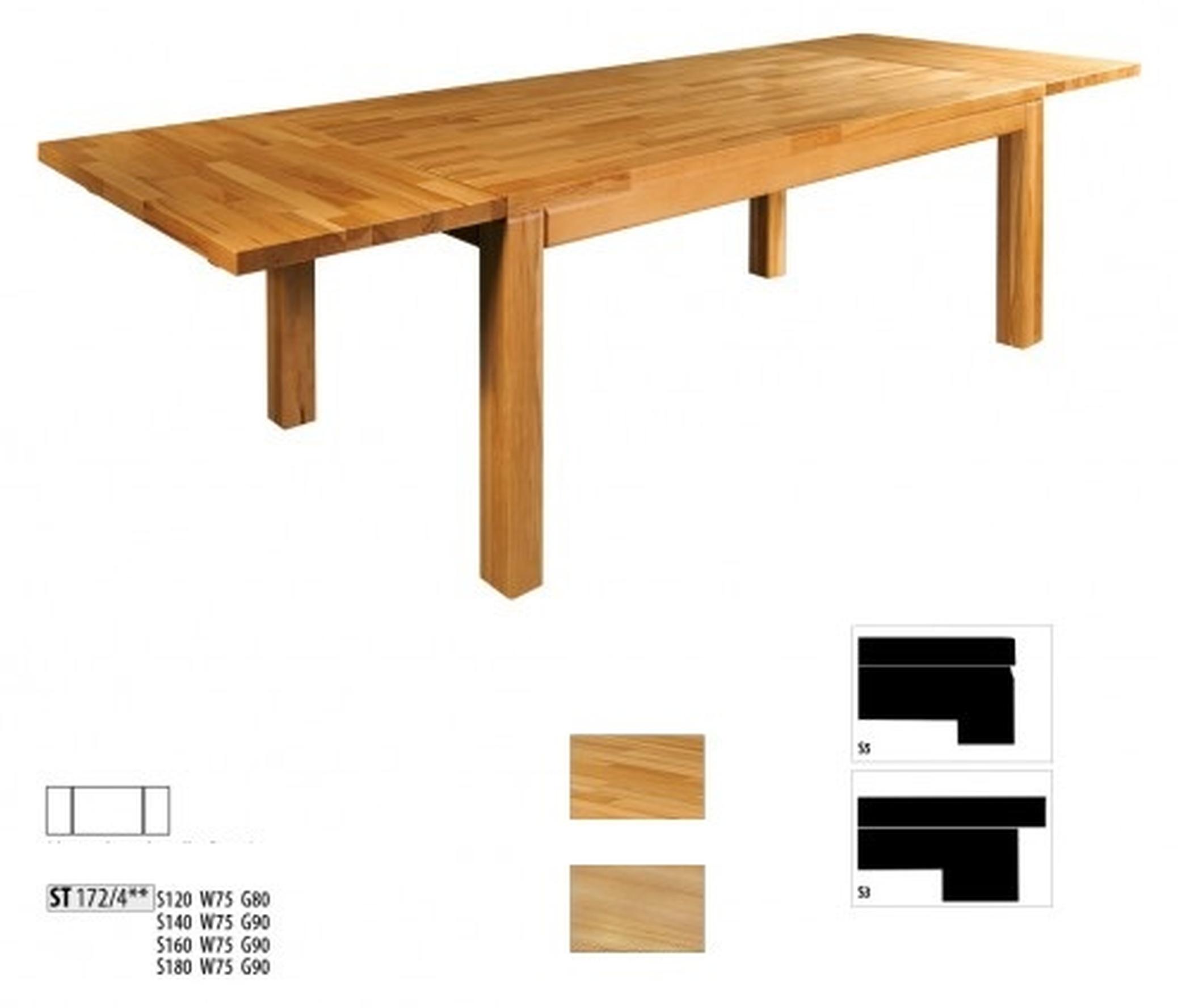 Esstisch Holz Tische Wohn Ess Zimmer Tisch Massivholz 160x90cm Esstische Massiv