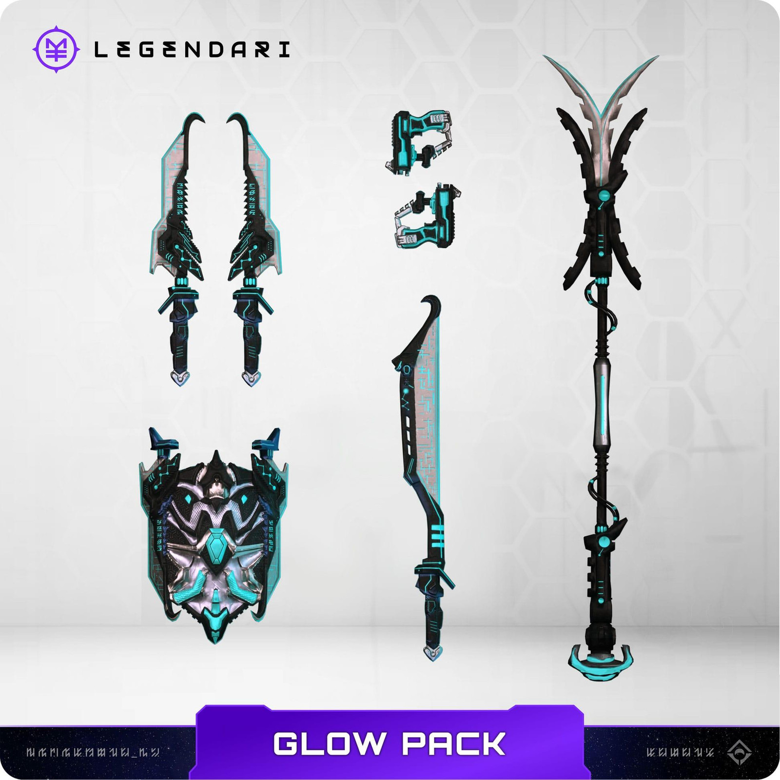 MetaTravelers Legendari Accessoirepakket: Glow Weapons Pack