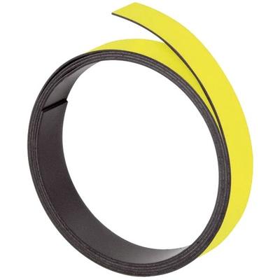 Franken M80304 Magnetband - 100 cm x 15 mm, gelb