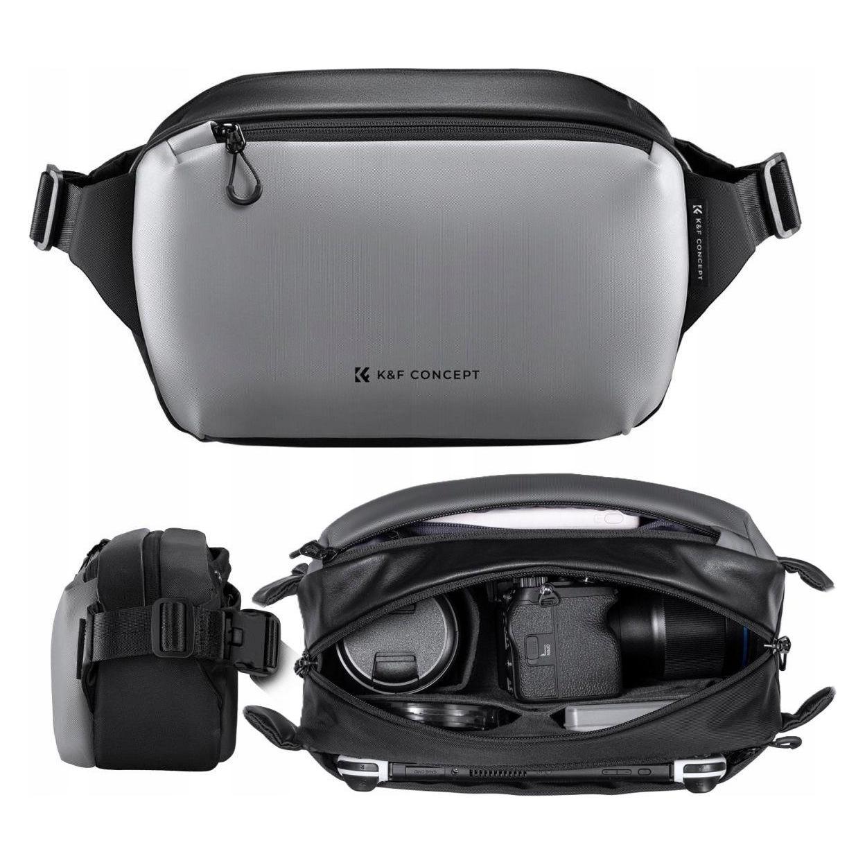 K&F Concept Torba Kf fotograficzna Kf13.157 szara (Kamera Schultertasche) (46396235)