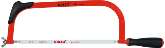 HOLEX Monture de scie à métaux avec poignée avec lame bimétal 24 dents (580800)