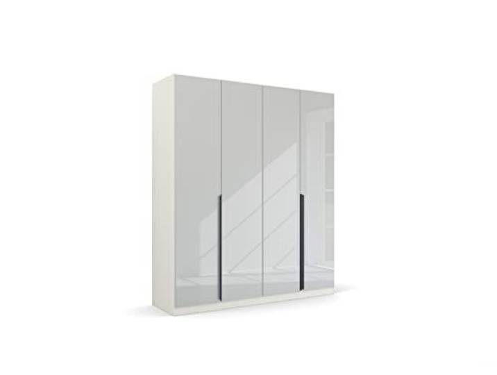 Rauch Möbel Quadra-Spin MODERN, Schrank, Farbe Glas Weiß/Weiß, Breite 181 cm