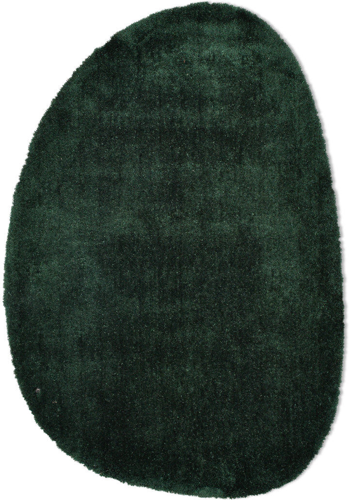Tom Tailor Handmade Cozy rug in dark green Green Novelty 135 x 200cm