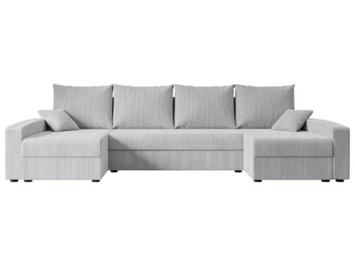 ALTDECOR Ecksofa mit Schlaffunktion U-Form Alesia-U 301x140x90 - Grau