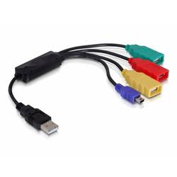 Delock 61724 USB-Hub 4 Port USB-A USB 2.0 480 MBit/s Schwarz 61724