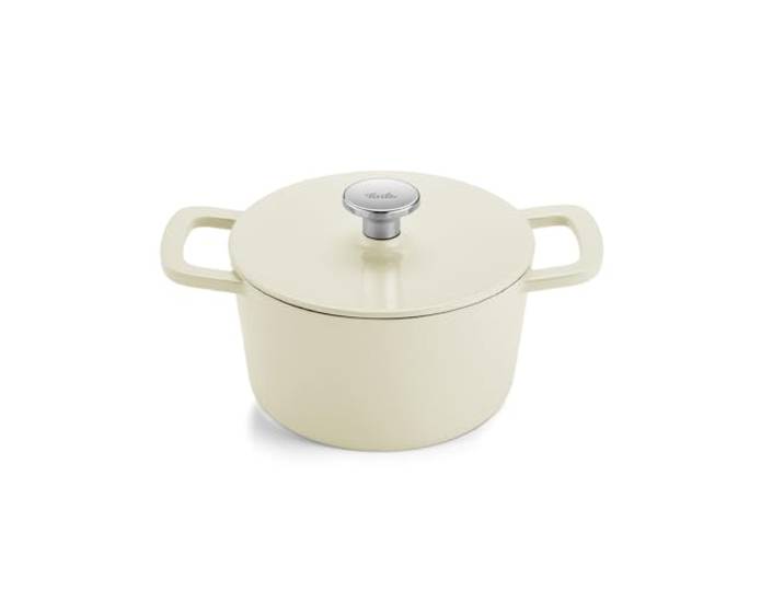 Fissler Moments Collection Braadpan gietijzer rond, ivoorwit 20 cm