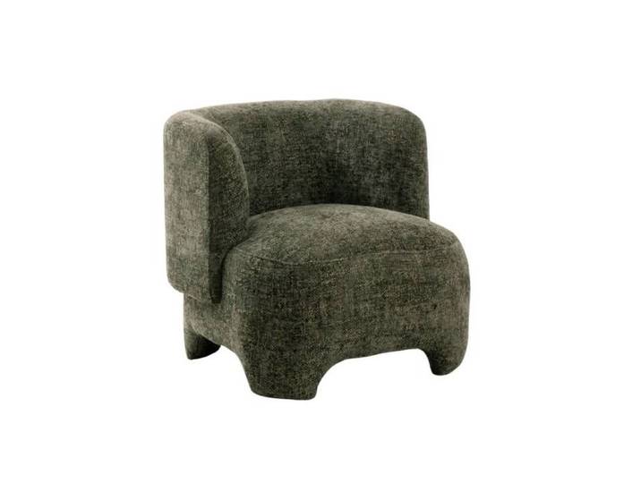 Fauteuil arrondi en tissu Norton