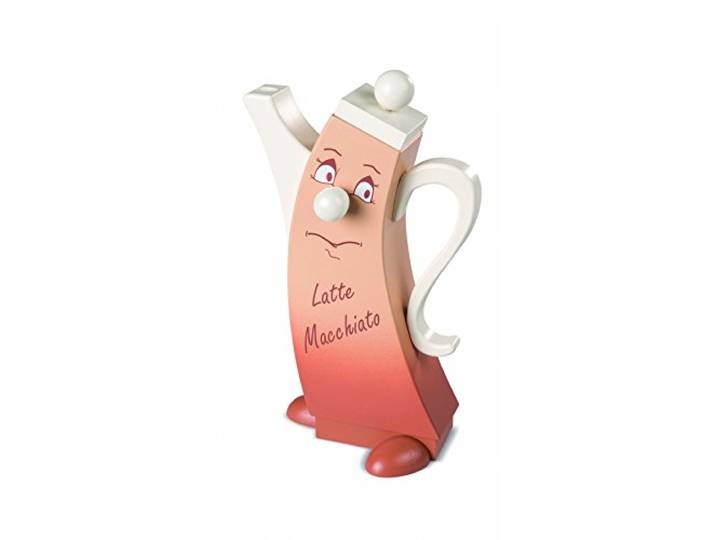 Müller Räuchermann Kaffeekanne modern, 21 cm hoch, original Erzgebirge Seiffen