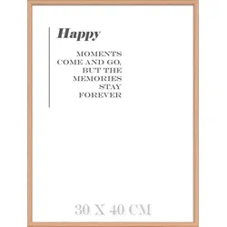 Intertrading Bilderrahmen Happy 31,5 x 41,5 cm Holz Braun XL (Extra Large)