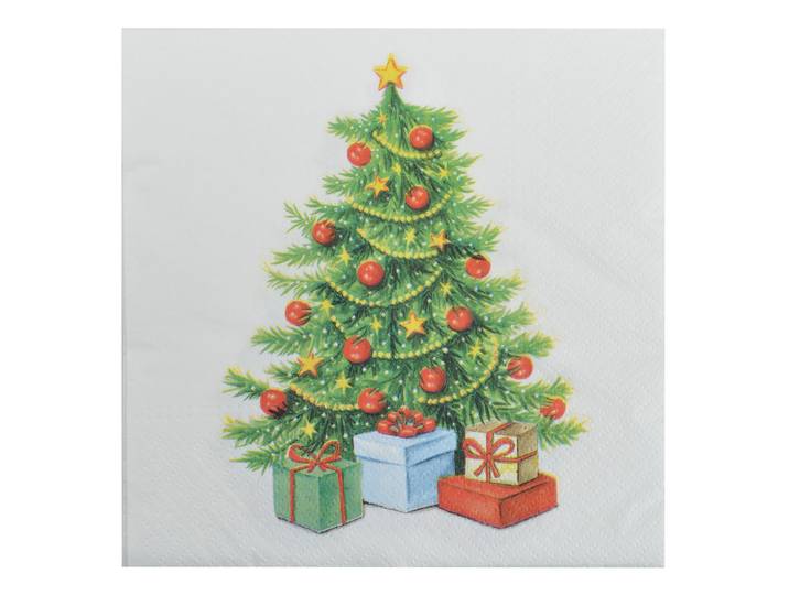 20er-Set Servietten, Weihnachtsbaum, Papier, 3-lagig, 33 x 33 cm