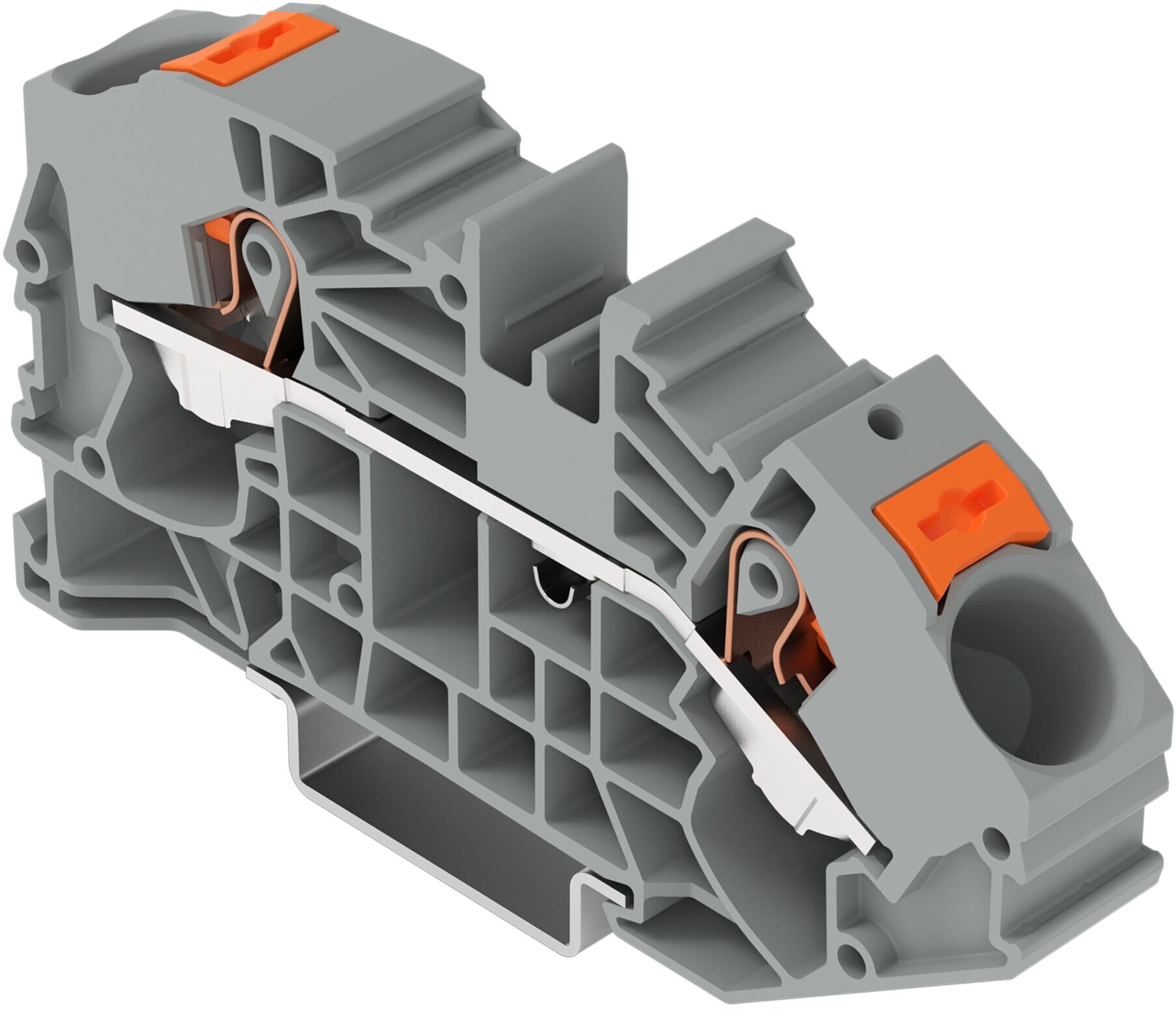 WAGO 2-Leiter-Verteilerklemme 2216-7601 16mm² grau)
