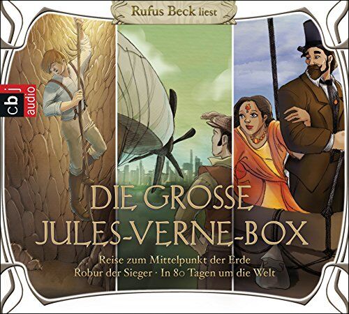Jules Verne - Die große Jules-Verne-Box: Robur der Sieger, Reise zum Mittelpunkt der Erde, In 80 Tagen um die Welt - Preis vom 18.10.2026 15:28:09 h