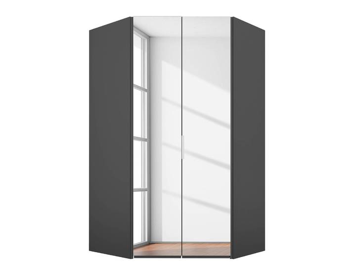 Eckschrank reflect 127 x 222cm Grau/Graphit