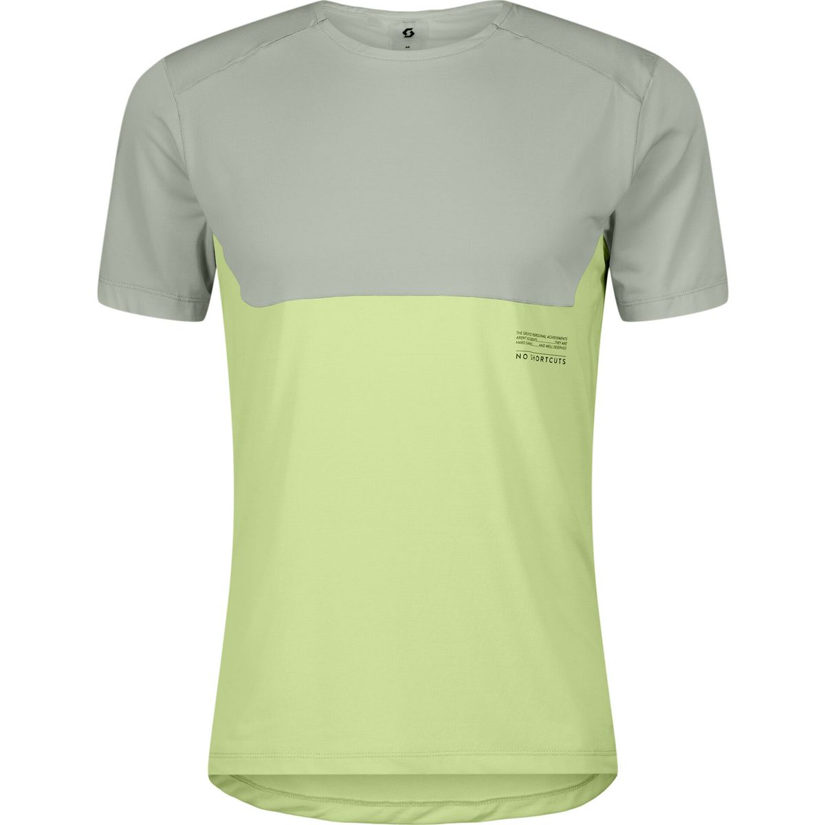 Scott Tee M's Endurance Tech SS spray grey/acid yellow (8244) M 4213458244008