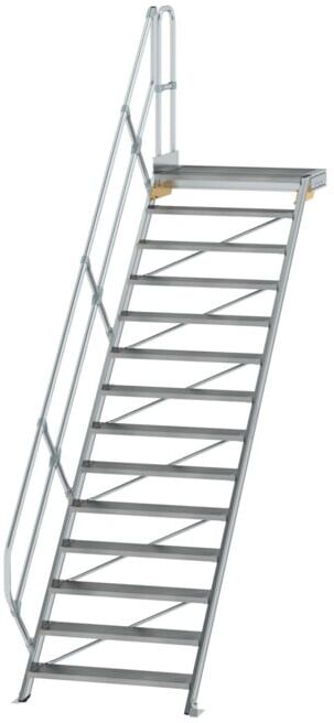 MUNK Aluminium-Treppe Plattform 45° 14 Stufen (600474)