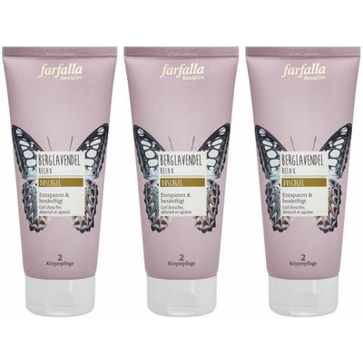 Farfalla Duschgel Berglavendel Relax 200 ml x3 3x200