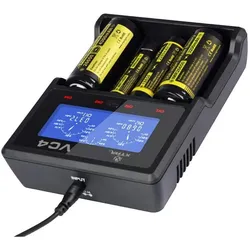 Fenix Akku CR123 A 2 Stück und Schnell-Ladegerät (2 Stk., CR123A, Ladegerät inkl. Akku), Akku Ladegerät