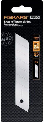 Fiskars CarbonMax Lames cassables de rechange 25mm, pack de 5 1027233