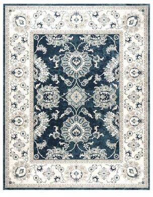 Gertmenian Majestic Moena Traditional Oriental Floral Medallion Wide Border Area Rug