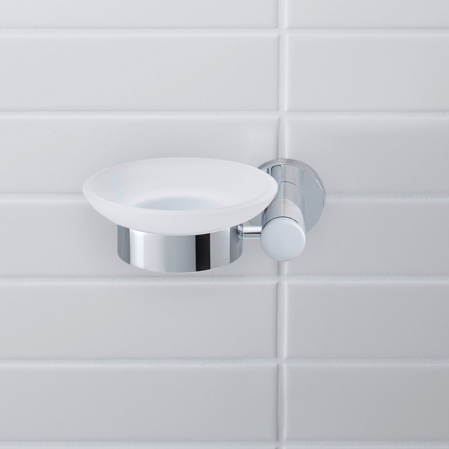 Duravit D-Code Seifenschale links, Accessoires, 0099171000, chrom