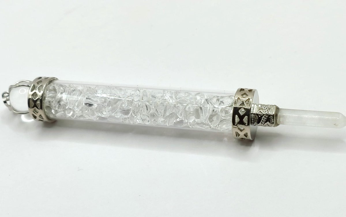 Something Different Magic Wand Bergkristal en Seleniet - 13 cm